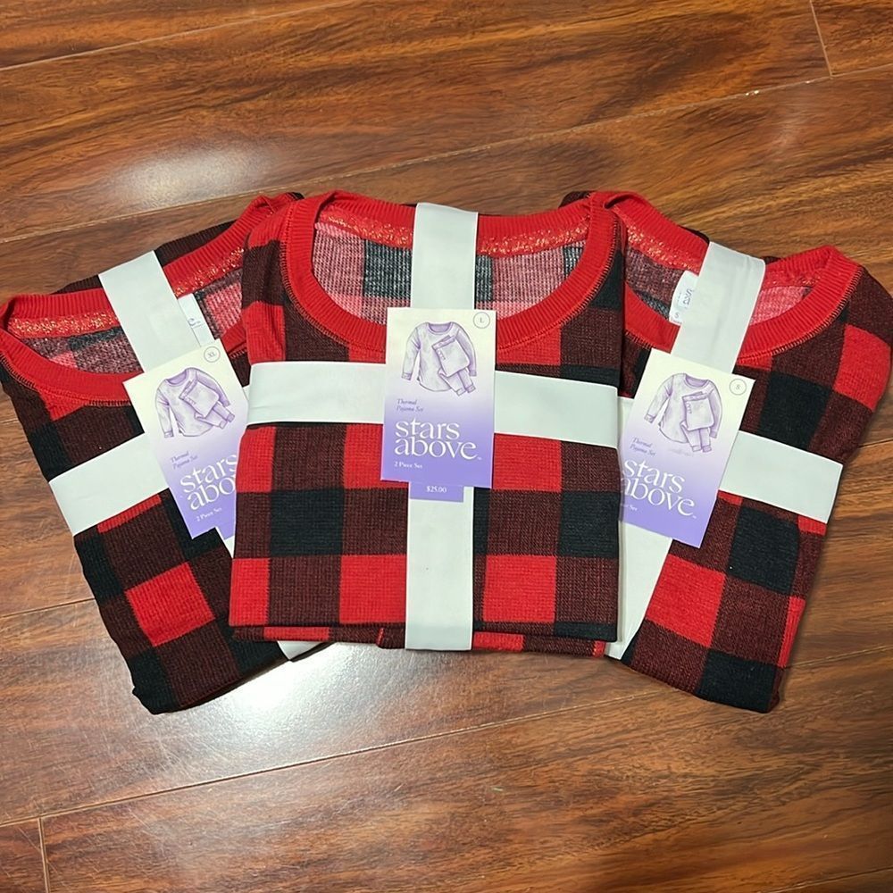 Stars Above Intimates & Sleepwear Stars Above Plaid Thermal Pajama Set - Picture 2 of 7